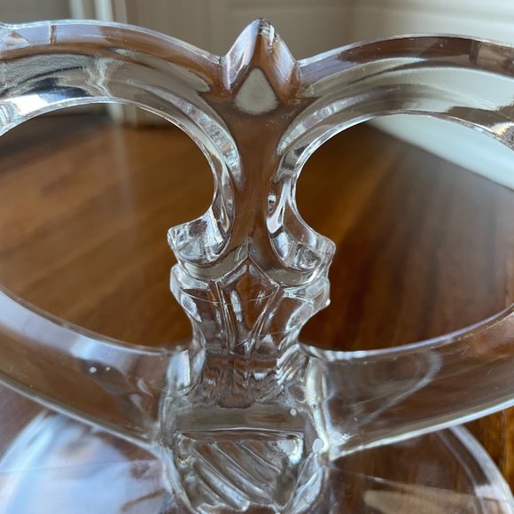 Vintage Indiana Glass / Crystal Double Candle Holder - Picture 2 of 6